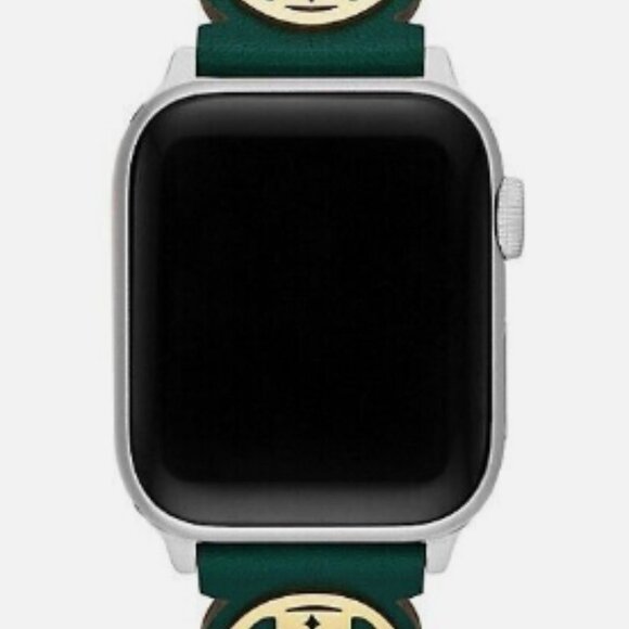 New! Tory Burch Apple Watch Band 38-40mm -Miller Collection, Leather - Picture 2 of 15